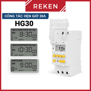 Công tắc hẹn giờ bật tắt điện 220V HG30 công suất lớn 30A