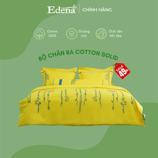 Trọn bộ chăn ra edena cotton solid 378