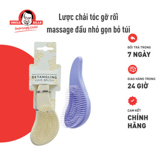 Lược chải tóc gỡ rối massage đầu nhỏ gọn bỏ túi Uncle Bills AH5284