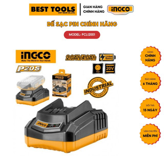 Đế sạc pin 20v lithium-ion ingco fcli2001
