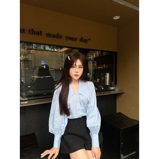 Áo sơmi thiết kế cổ bản to 4 màu -Kem.Studio