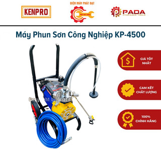Máy Phun Sơn Công Nghiệp KP-4500-Công Suất 4500W-Đầy Đủ Phụ Kiện-Dây Áp Lực 20m-Bảo Hành 12 Tháng