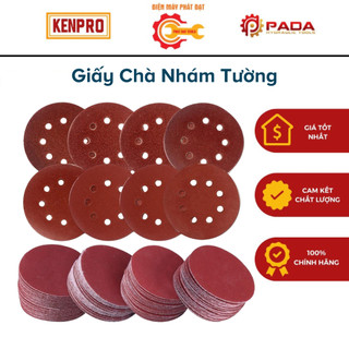 Hộp 100 tờ giấy chà nhám tròn các size 125mm-180mm-230mm-Độ nhám P40-P240