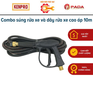 Combo Súng rửa xe cao cấp và dây rửa xe cao áp 10m