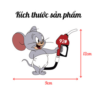 Decal Dán Xe nắp bình xăng Jerry