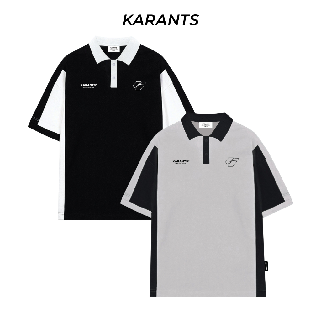 Áo Polo Phối Nhiều Màu Karants Local Brand Streetwear Form Oversize - KR65