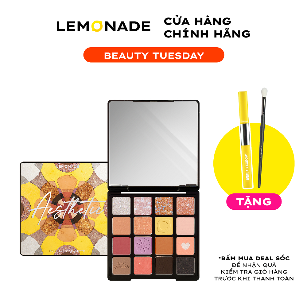 Bảng phấn mắt Lemonade Aesthetic Eyeshadow Palette Version 2 20.8g