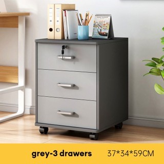 (Hàng Lắp Sẵn) Tủ văn phòng 3 ngăn kéo có khóa, tủ đựng hồ sơ gỗ MDF có bánh xe di chuyển dễ dàng tiện lợi