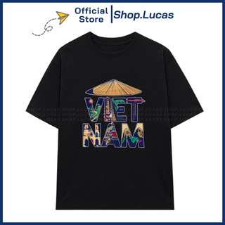 Áo Thun In Chữ VIỆT NAM NÓN LÁ Du Lịch Hè Unisex Nam Nữ Shop.Lucas