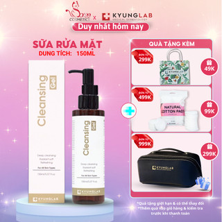 Sữa rửa mặt kyunglab cleansing gel 150ml giúp sạch sâu, làm dịu không gây khô rát làm giảm kích ứng trên da