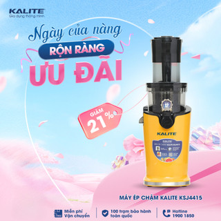 Máy ép chậm KALITE KSJ4414 KSJ4415 công suất 200W ép rau củ quả kiệt bã - Hàng chính hãng