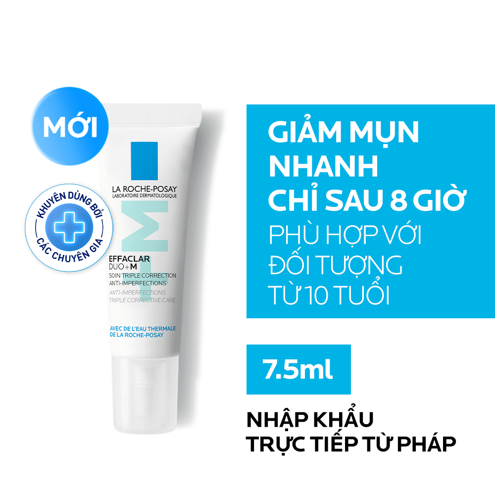 Kem dưỡng giảm mụn nhanh 8 giờ La Roche-Posay Effaclar DUO+ M 7.5ml/40ml | BigBuy360 - bigbuy360.vn