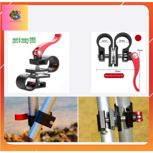 PAT Ô DÙ CÂU CÁ XOAY 360 ĐỘ CAO CẤP