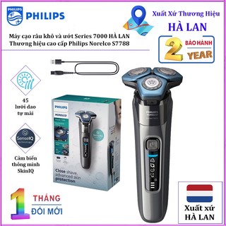Máy cạo râu khô và ướt Series 7000 cao cấp HÀ LAN. Thương hiệu Philips Norelco S7788 -Bảo hành 2 năm