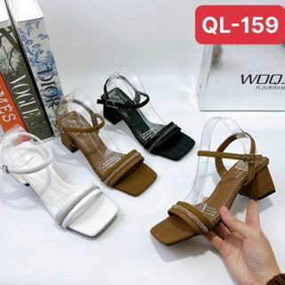 Giày cao gót gót vuông 5 phân ql-159