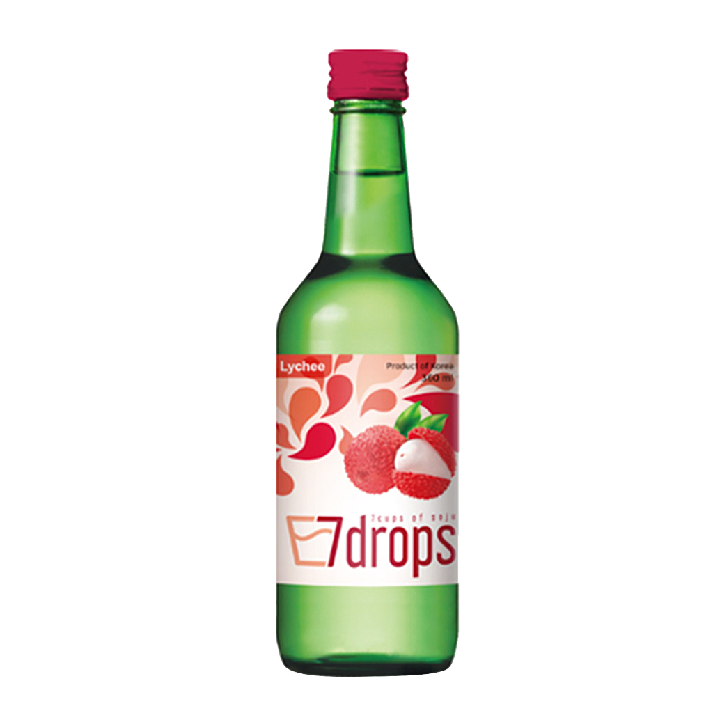 Soju 7Drops Lychee 360ml