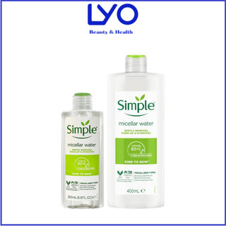 Nước tẩy trang simple micellar cleansing - water 200ml & 400ml uk