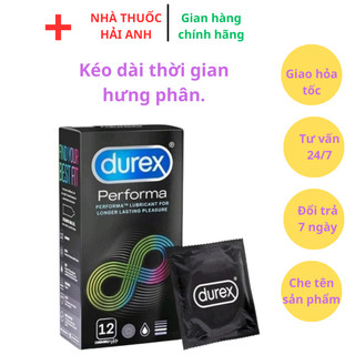 DUREX,bao cao su durex Performa mỏng kéo dài thời gian hưng phấn trong quan hệ.