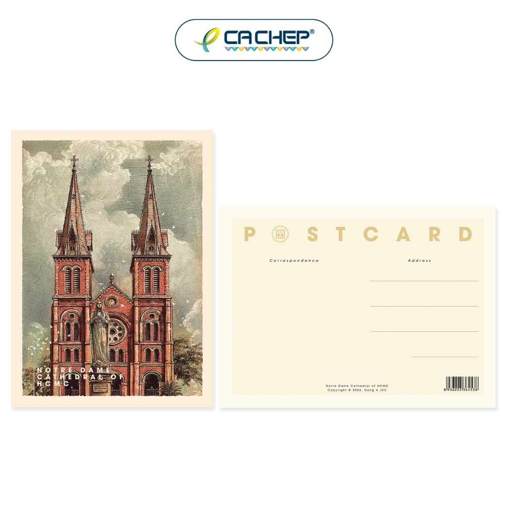 Cá Chép - Thiệp Nhà thờ Đức Bà (Poscard Notre Dame Cathedral of HCMC)