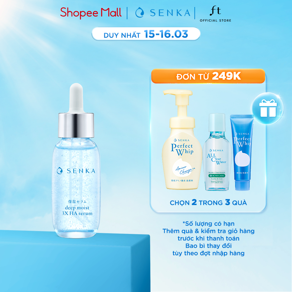 Serum dưỡng ẩm và chống lão hóa SENKA DEEP MOIST 3X HA SERUM 30ML