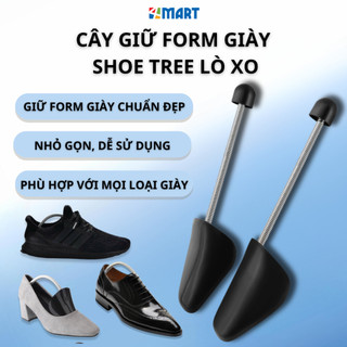 Cây giữ form giày Shoe Tree lò xo tự điều chỉnh kích thước chống nhăn, giữ dáng và bảo vệ khung giầy, phom giầy tây, da