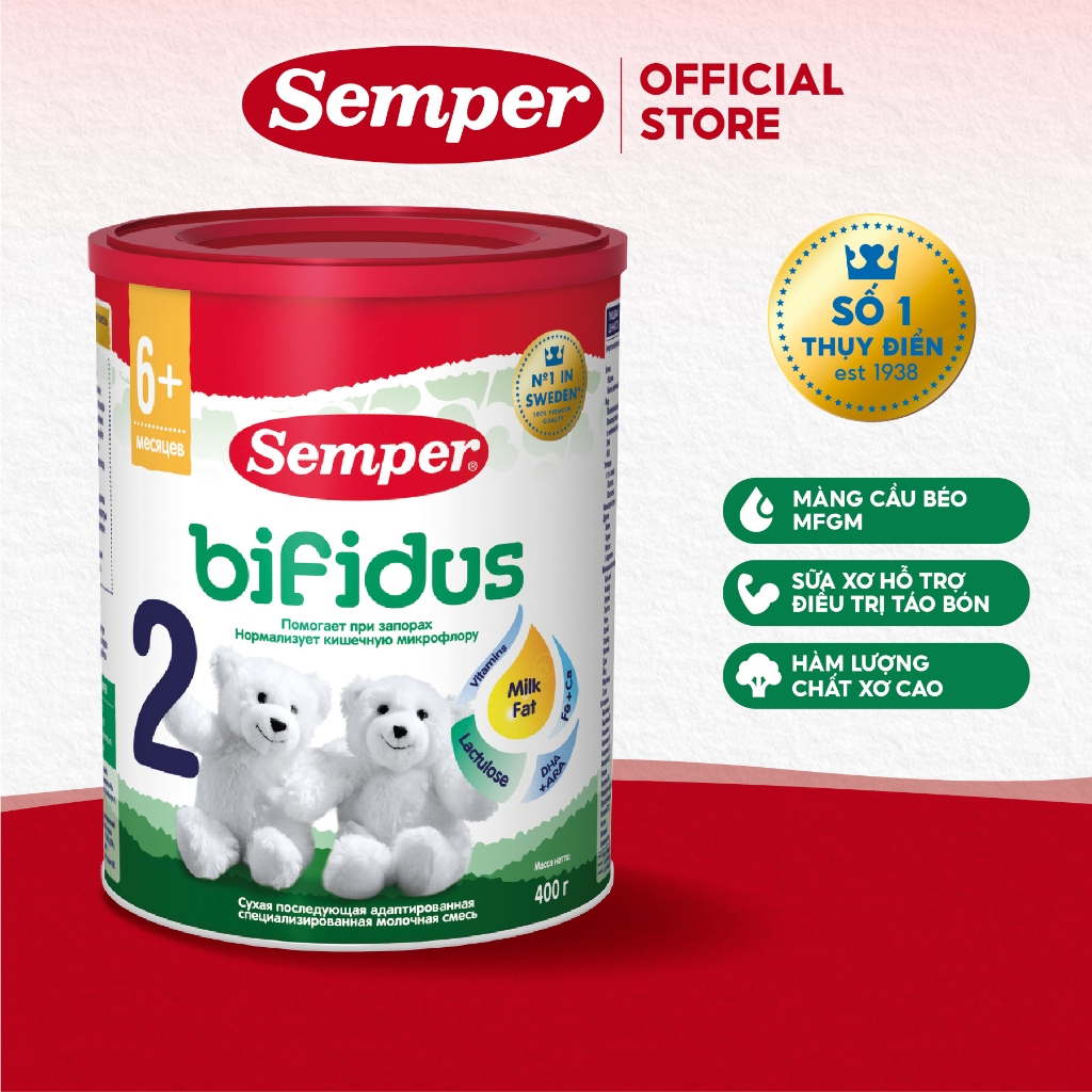 Sữa bột công thức Semper Bifidus số 2 400g