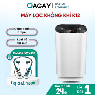 Máy lọc không khí K12, lọc sạch khói bụi, diệt khuẩn, máy lọc công nghệ HEPA, loại bỏ bụi PM2.5 giúp không khí trong ành