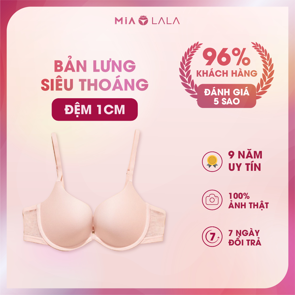 Áo ngực nữ có gọng đệm mỏng 1cm MIALALA 0048 NA1170048