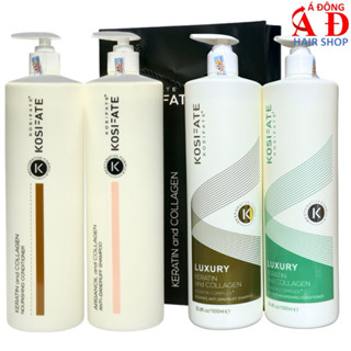 BỘ DẦU GỘI XẢ KOSIFATE COLLAGEN DƯỠNG SINH SẠCH GÀU GIẢM RỤNG MỀM MƯỢT CHÍNH HÃNG 1000ML