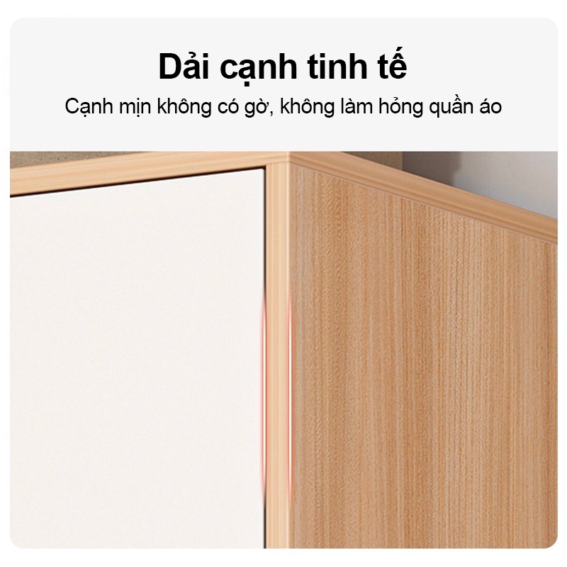HEINO Tủ quần áo gỗ 2 cánh phong cách Nordic Tủ Người Gỗ MDF Đa Năng Lớn Gỗ Chống Ẩm Cao Cấp Phù Hợp Mọi Không Gian | BigBuy360 - bigbuy360.vn