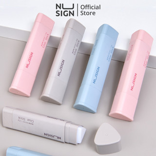 Hồ keo khô, hồ dán khô Nusign siêu dính, nhỏ gọn, tiện lợi cho học sinh văn phòng màu pastel dễ thương