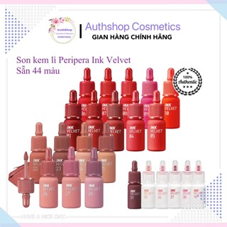 (Màu 01-41) Son Kem Lì Peripera Ink Velvet