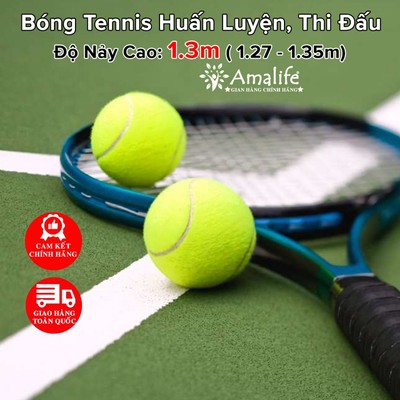Combo 5 Quả Bóng Tennis Độ Nảy Cao 1.3m Mới 100% Banh Tennis Dùng Tập Luyện Cơ Bản Training Chính Hãng Amalife