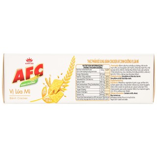 Bánh Cracker AFC Dinh Dưỡng Vị Lúa Mì (Hộp 86g)