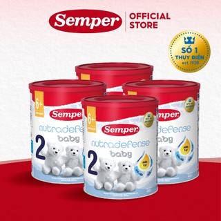 Combo 4 Sữa bột công thức Semper Nutradefense Baby 2 400g/hộp