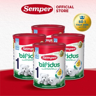 Combo 4 Sữa bột công thức Semper Bifidus số 1 400g/hộp