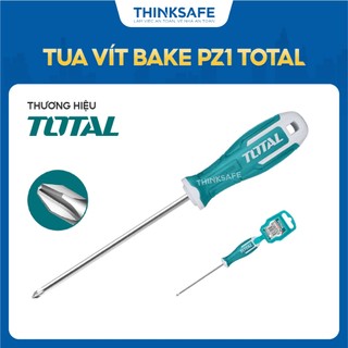 Tua vít bake total mũi vít pz1 pz2, đường kính 5- 6mm, chiều dài 100mm-150mm, tô vít, chất liệu thép s2 - thinksafe