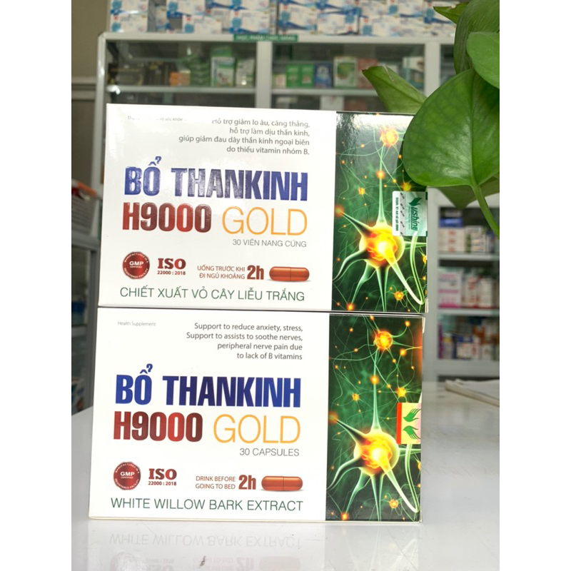 Bổ Thần Kinh H9000 GOLD Hộp 30 viên _ Hỗ trợ an thần, giảm lo âu, căng