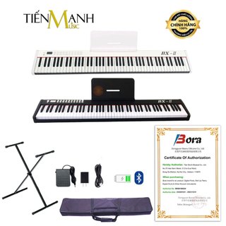 [Chính Hãng] Đàn Piano Điện Bora BX-II - Đàn, Chân, Bao, Nguồn BX-02 - 88 Phím nặng Cảm ứng lực Có Loa BX2