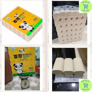 Khăn giấy gấu trúc cuộn, 1Lốc 36 Cuộn Khăn Giấy Vệ Sinh Gấu Trúc Sipiao Không Lõi Siêu Dai Tiện Dụng