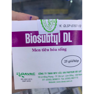 Men Đà lạt Biosubtyl dl , men tiêu hoá bổ sung lợi khuẩn