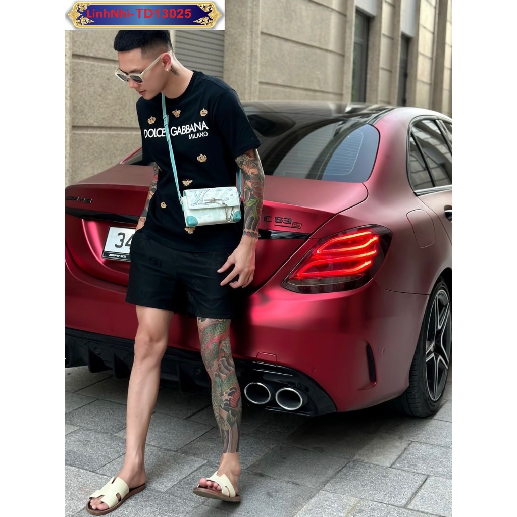 Bộ quần áo nam umi hàn quốc GC BBR LV thêu cực chất cho mùa hè hàng in thêu logo, hàng đẹp