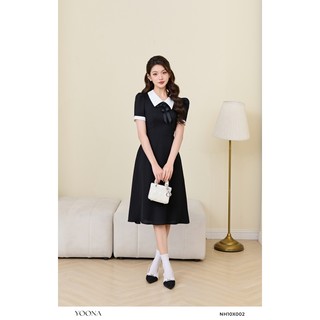 Đầm công sở thiết kế dáng dài tay bồng thanh lịch YOONA - NH10X002