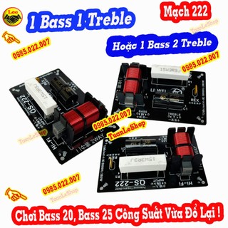 Mạch phân tần 2 đường tiếng qs – 222 – mạch dành cho loa bass 20, bass 25 – giá 01 mạch 222.