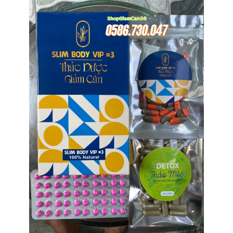 Combo Slim body vip x3 giảm cân toàn thân và siết eo cực mạnh