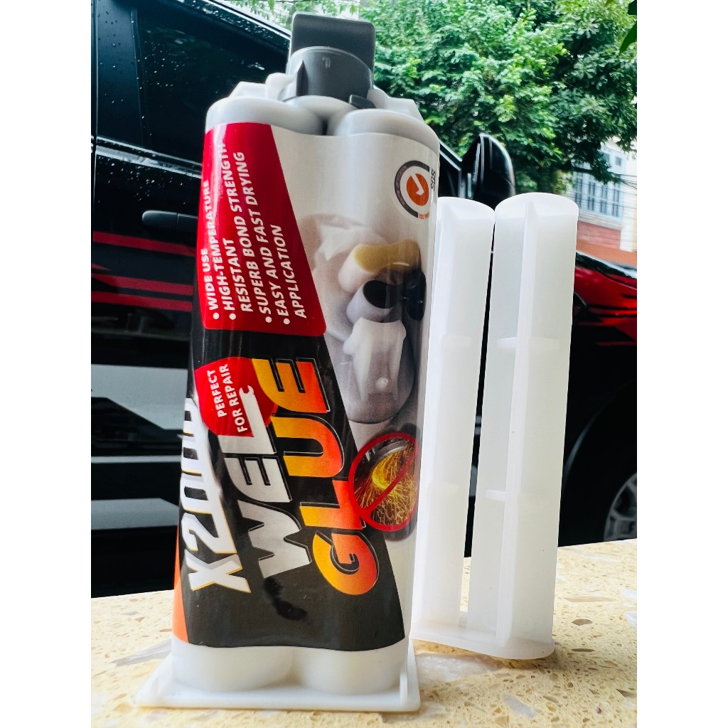 Keo hàn X2000 dán sắt thép kim loại, keo 2 thành phần chịu nhiệt chịu tác động mạnh keo dán X2000 si