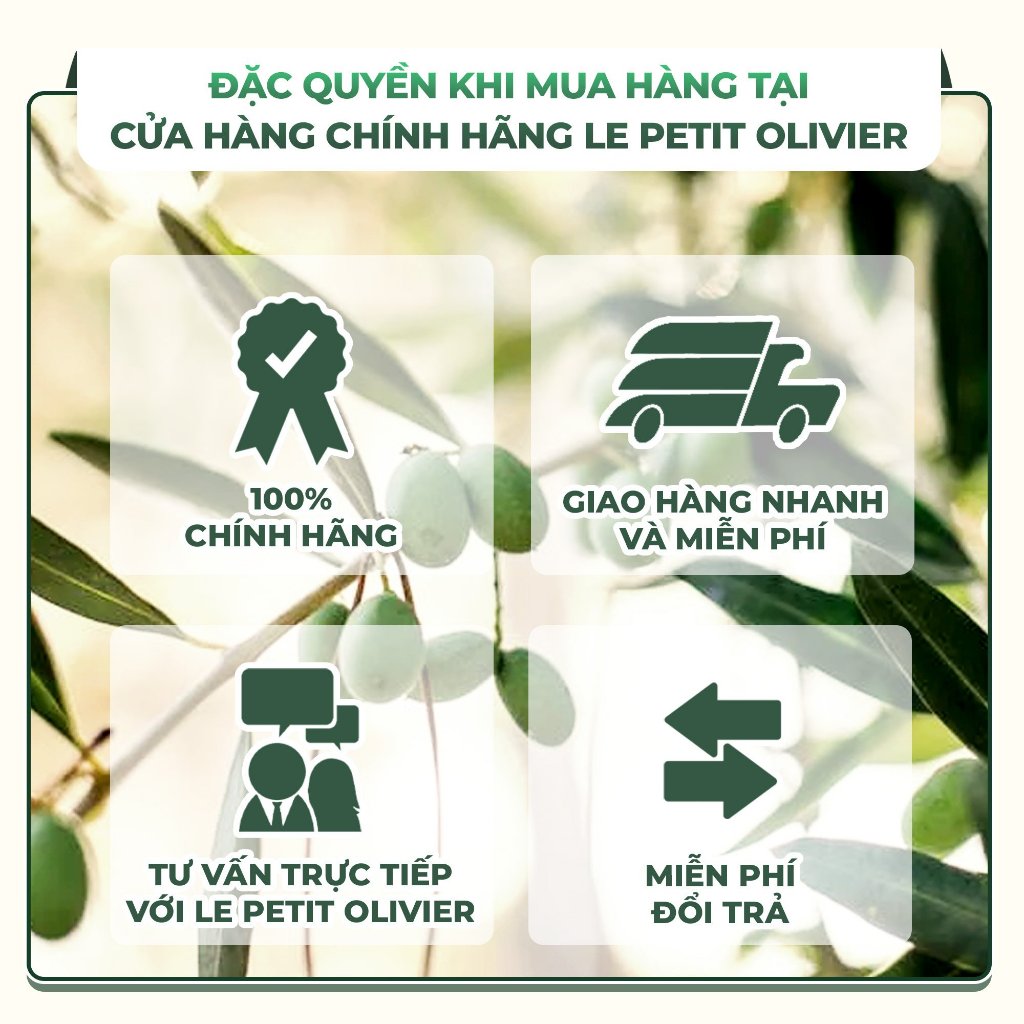 Sữa tắm dưỡng thể thiên nhiên Hoa Hạnh Nhân và Xuân Đào dưỡng trắng da và dưỡng ẩm Le Petit Olivier 250ml