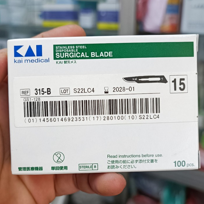 Dao Mổ Kai Số 11, 15 Hàng Nhật Chuẩn Sịn Hộp 100 Lưỡi
