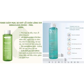 Toner SVR cho da dầu mụn, da khô, nhạy cảm ,