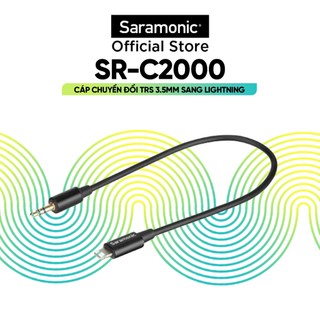 Cáp chuyển đổi saramonic sr-c2000 jack 3.5mm trs sang mfi - kết nối micro với điện thoại - hàng chính hãng